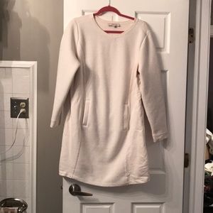 Cream sweater dress
